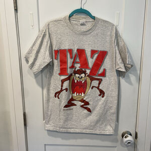 1992 Velva Sheen Looney Tunes TAZ Size L Vintage Single Stitch Cotton T shirt